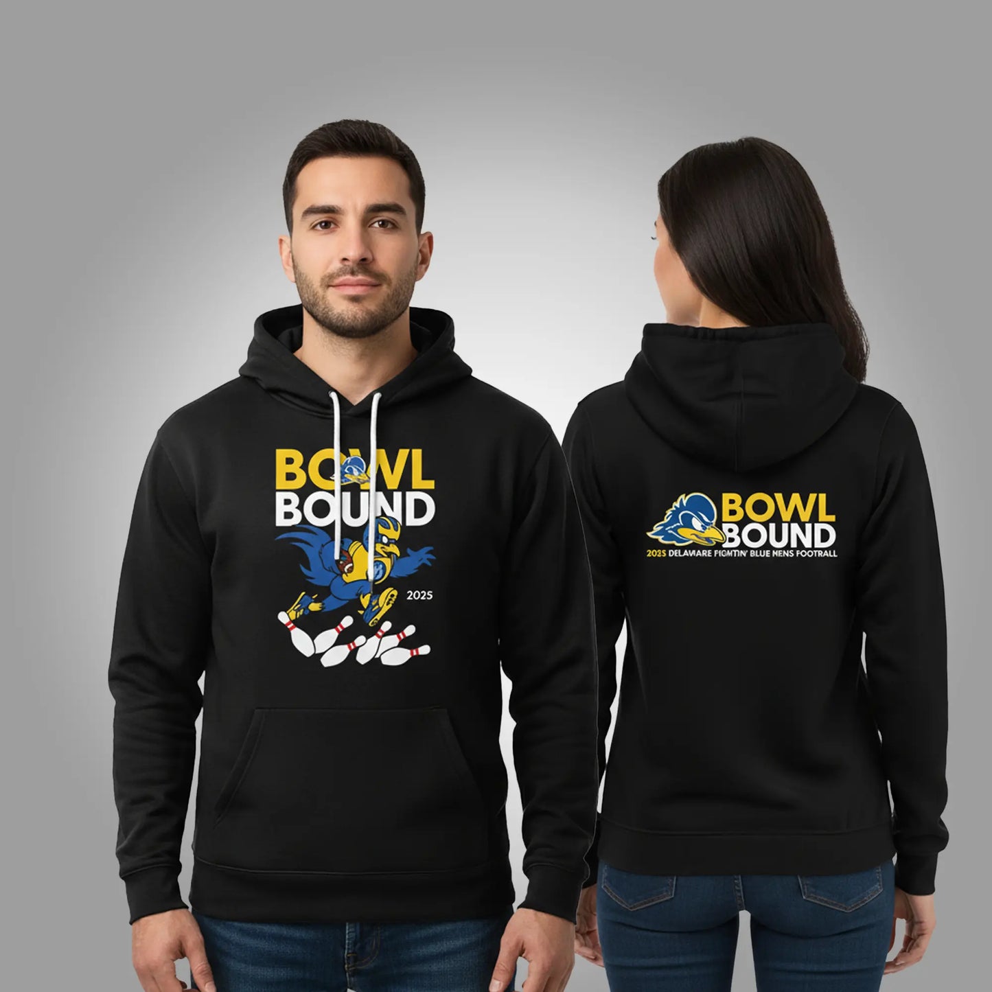 2025 Blue Hens Football Bowl Bound Hoodie Clothingus Diamond