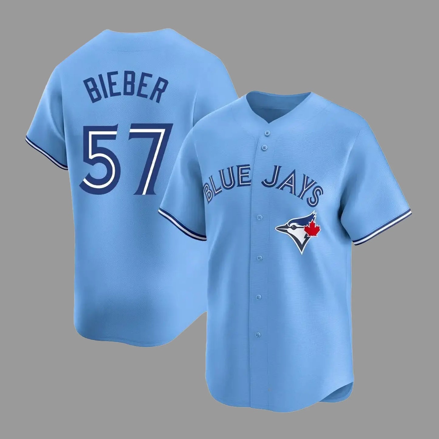 2025 Blue Jays Justin Bieber Shane Bieber 57 Jersey - Clothingus Diamond