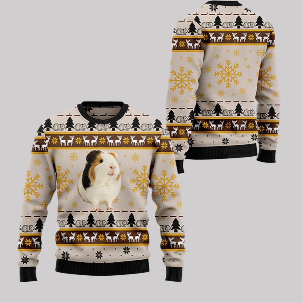 2025 Christmas Hedgehog Cute Ugly Christmas Sweater