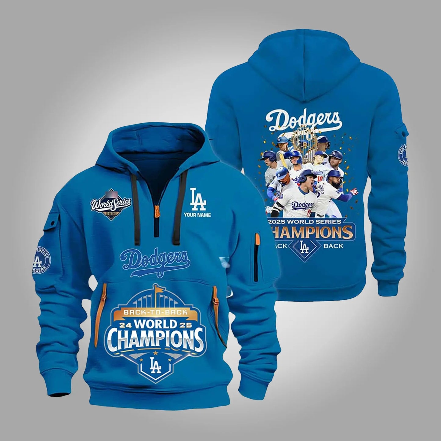 2025 Dodgers Back 2 Back World Series Champions Hoodie - Clothingus Diamond