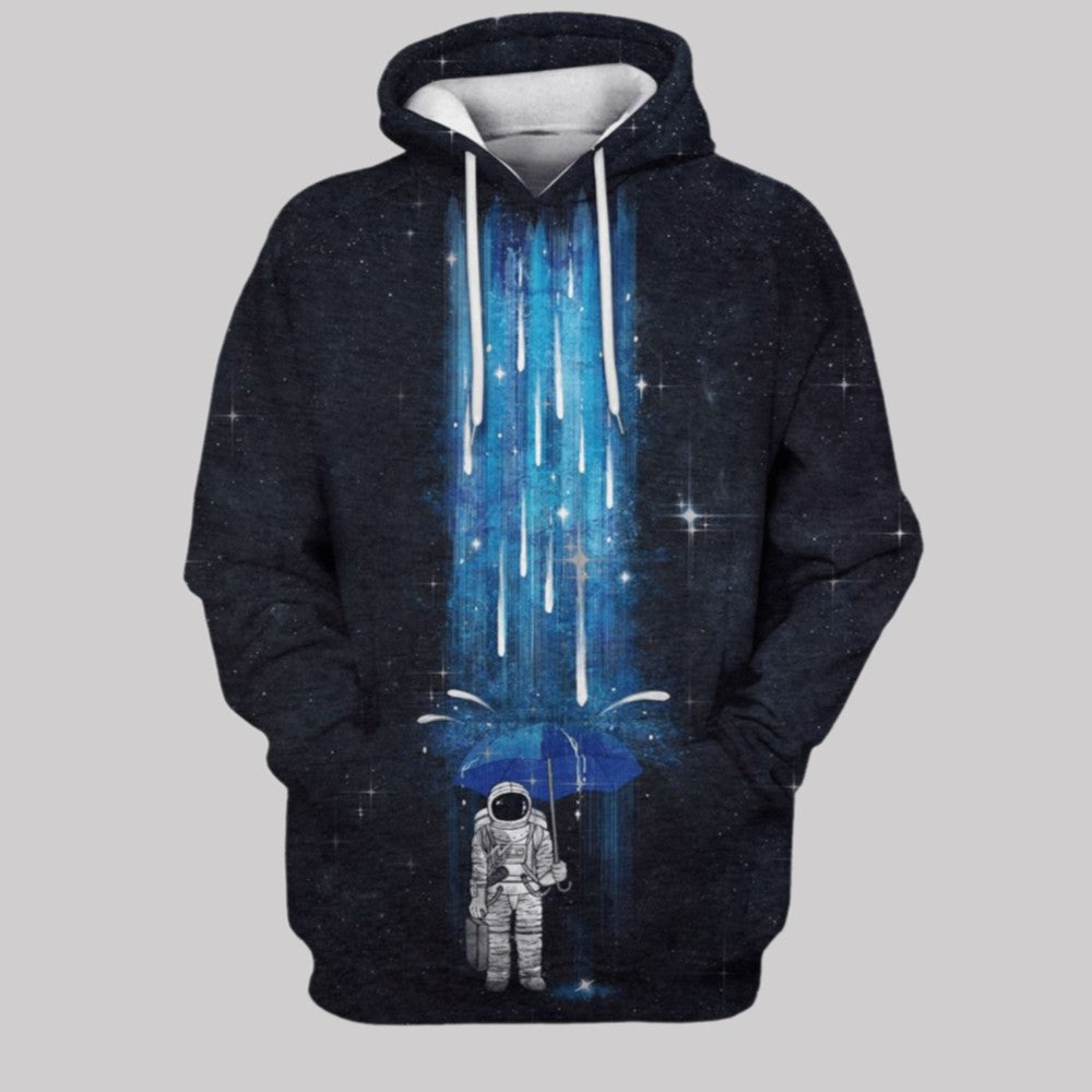 2025 Halloween Astronaut Standing Under The Rain Costume Hoodie