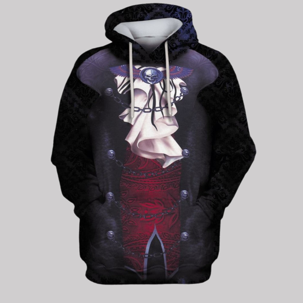 2025 Halloween FUNNY BLACK BACKGROUND Costume Hoodie