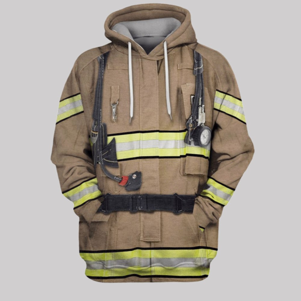 2025 Halloween Firefighter Suit Costume Hoodie