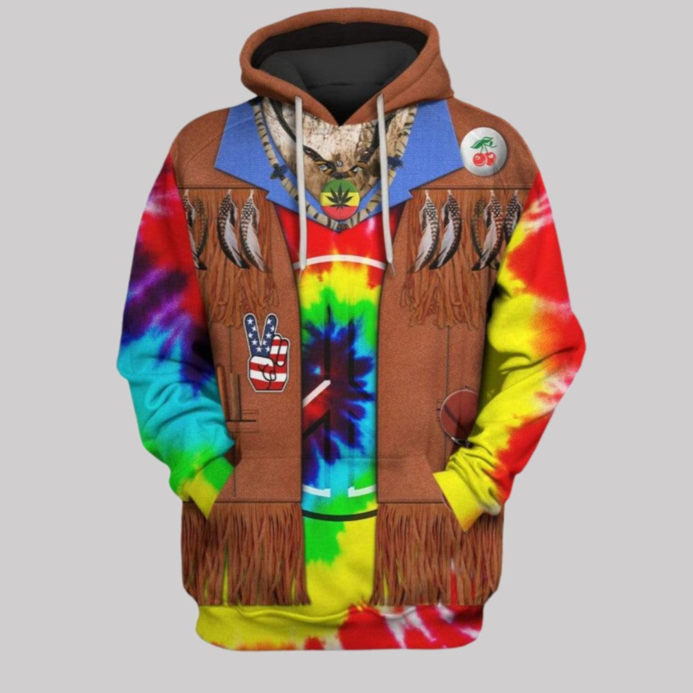 2025 Halloween Hippie Costume Hoodie