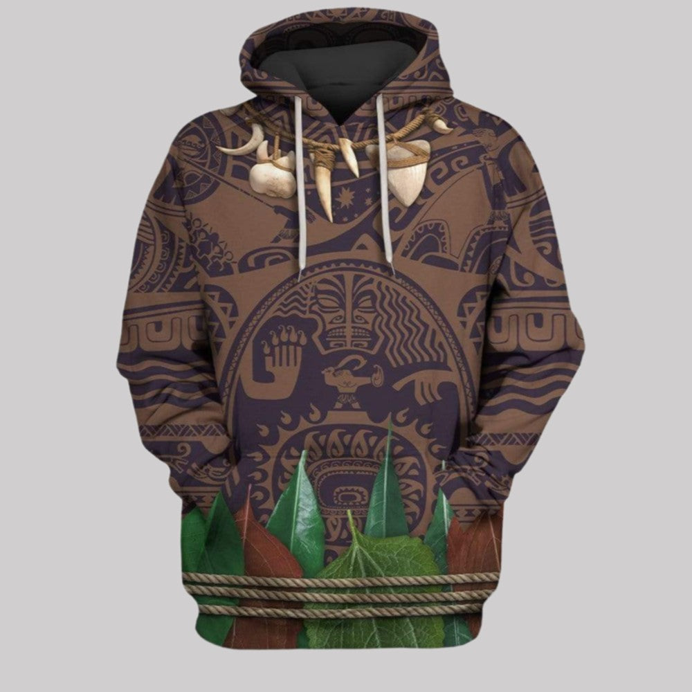 2025 Halloween Moana Costume Hoodie