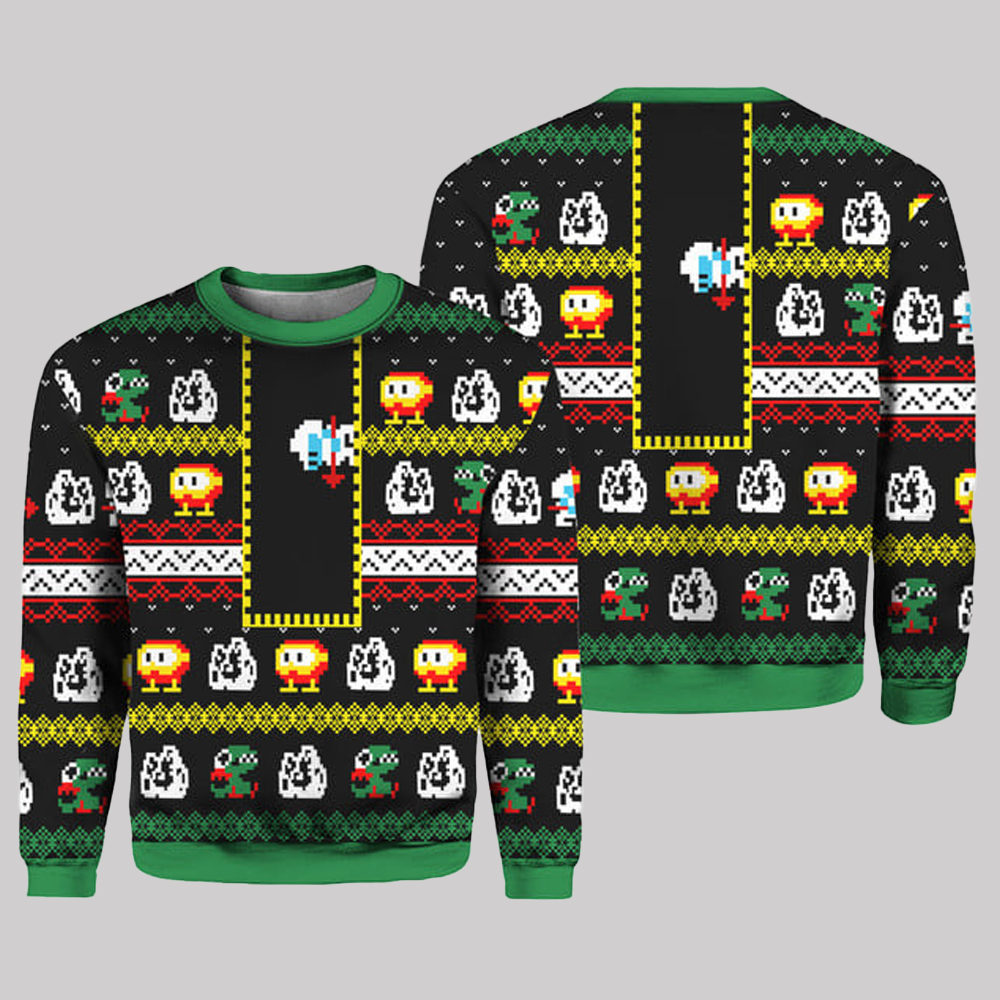 2025 I Dig Dug Christmas Ugly Christmas Sweater