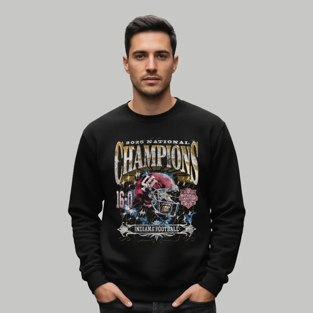 2025 Indiana Hoosiers Football National Champions 16-0 Shirt Clothingus Diamond