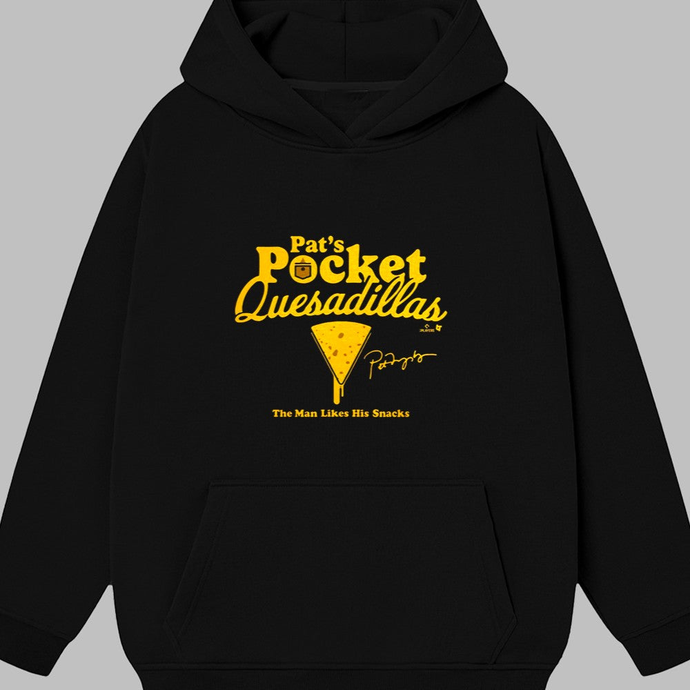 2025 Pat's Pocket Quesadillas The Man Likes His Snacks Shirt