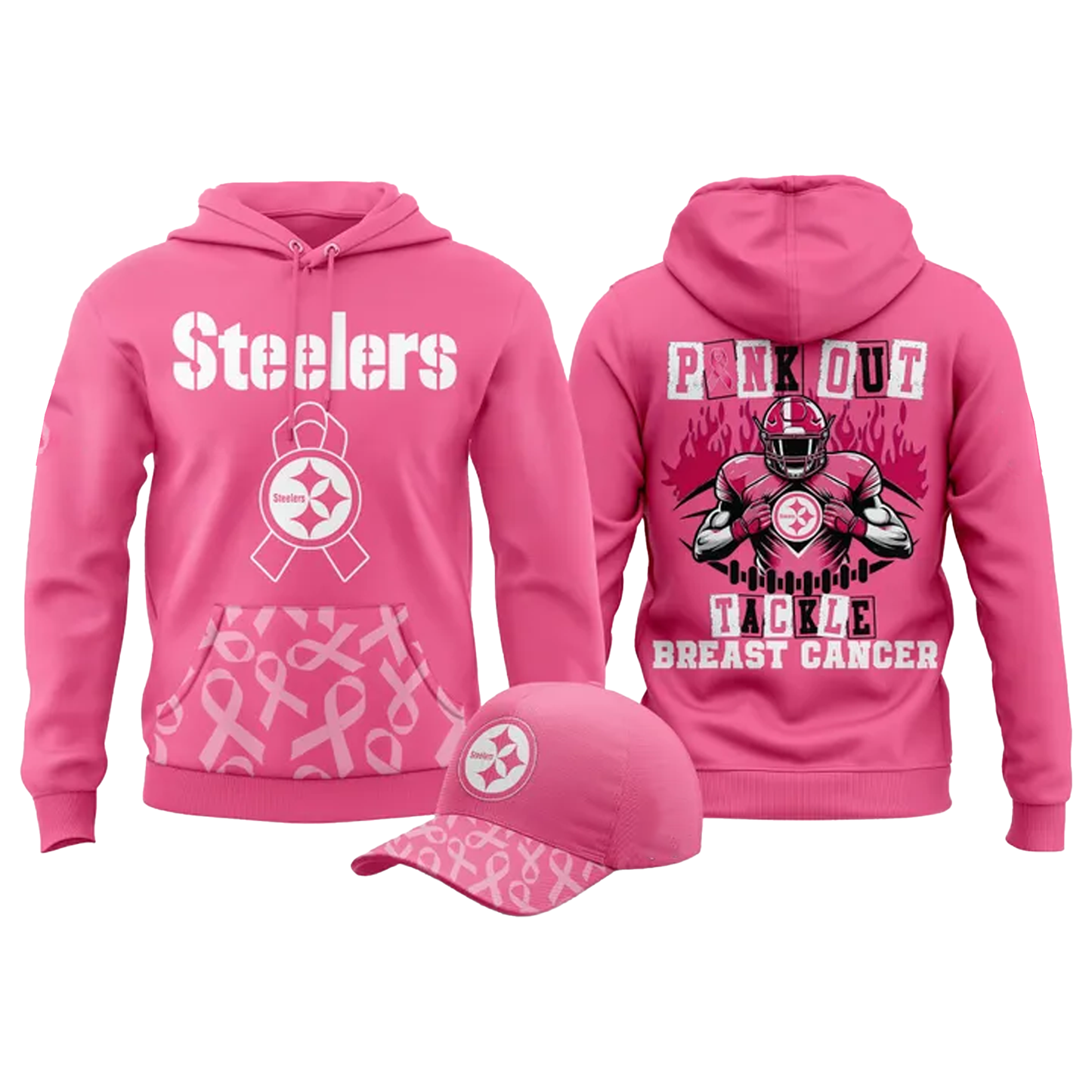 2025 Pittsburgh Steelers October Breast Cancer Awareness Month Hoodie - Clothingus Diamond
