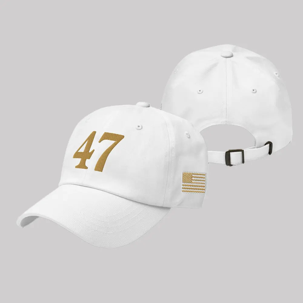 47 Charlie Kirk Trump Patriot Gold Hat - Clothingus Diamond