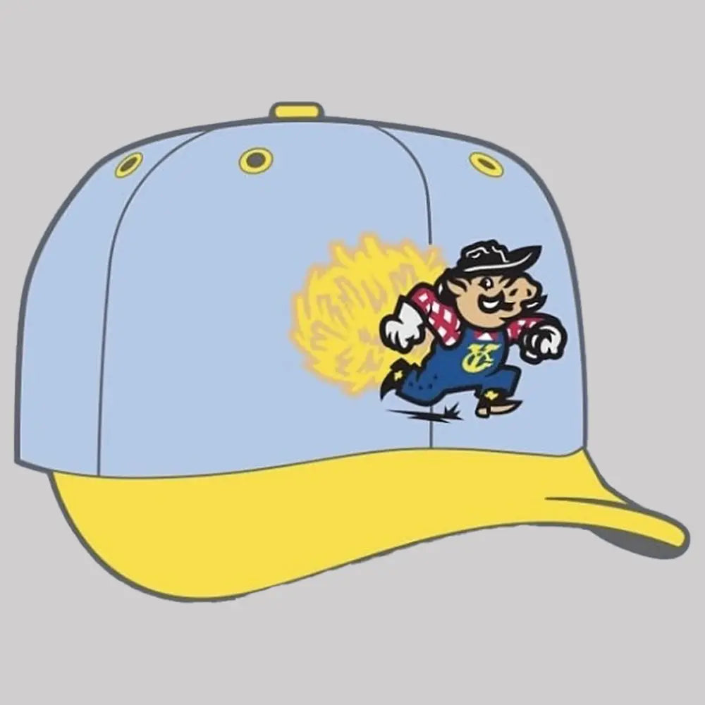 Amarillo Sod Poodles Yellow City Pigweeds Giveaway Hat - Clothingus Diamond