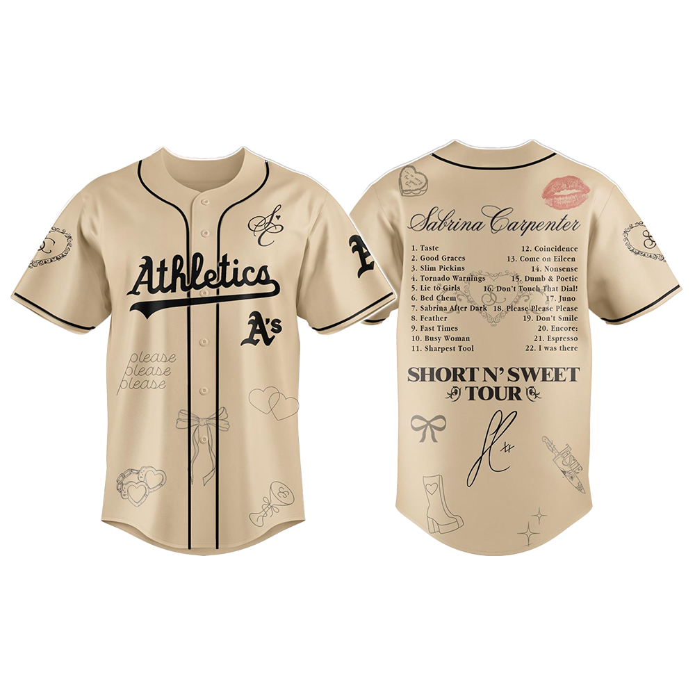 Athletics x Sabrina Carpenter Short n’ Sweet Tour Jersey 2025