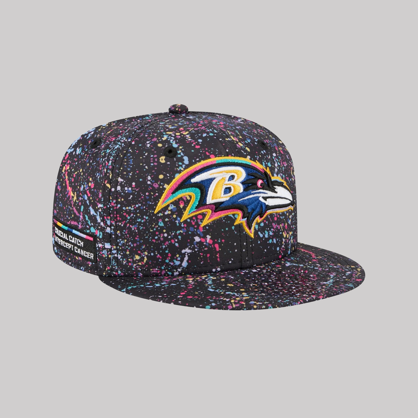 Baltimore Ravens Crucial Catch Intercept Cancer 2025 Hat