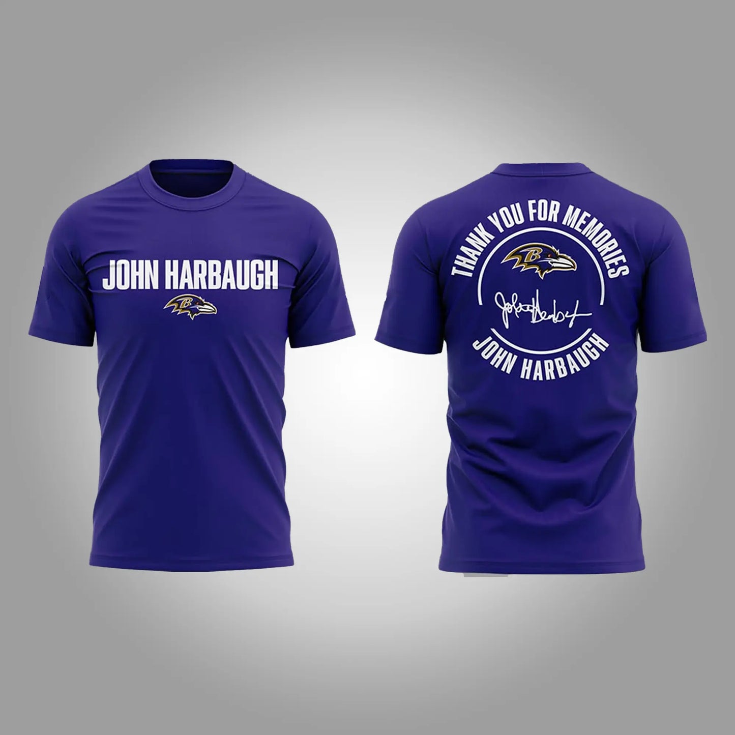 Baltimore Ravens Thank you For Memories Coach John Harbaugh Shirt Clothingus Diamond