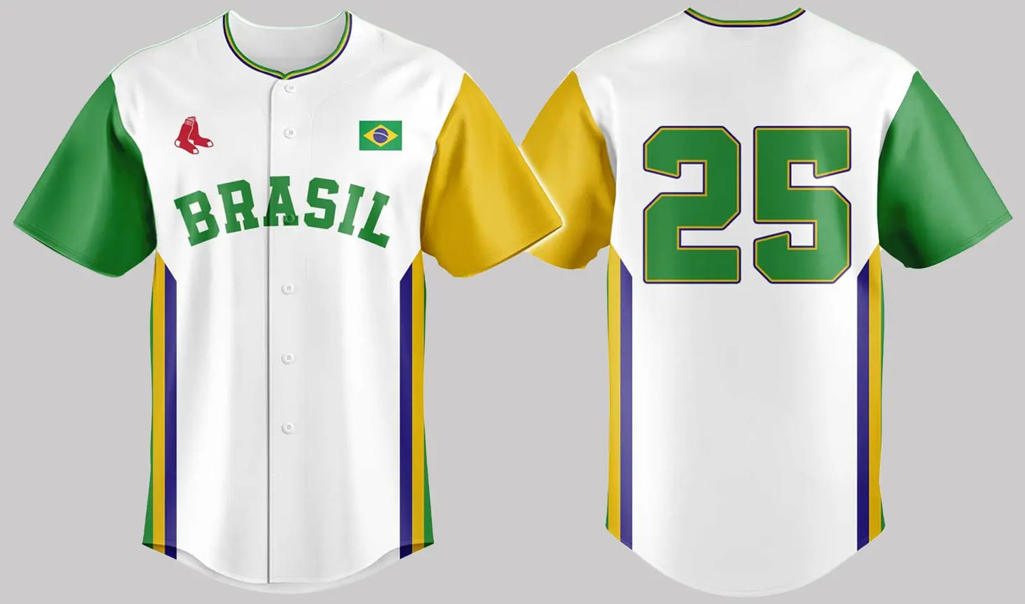 Boston Red Sox x Brazil Celebration Edition Jersey 2025 - Clothingus Diamond