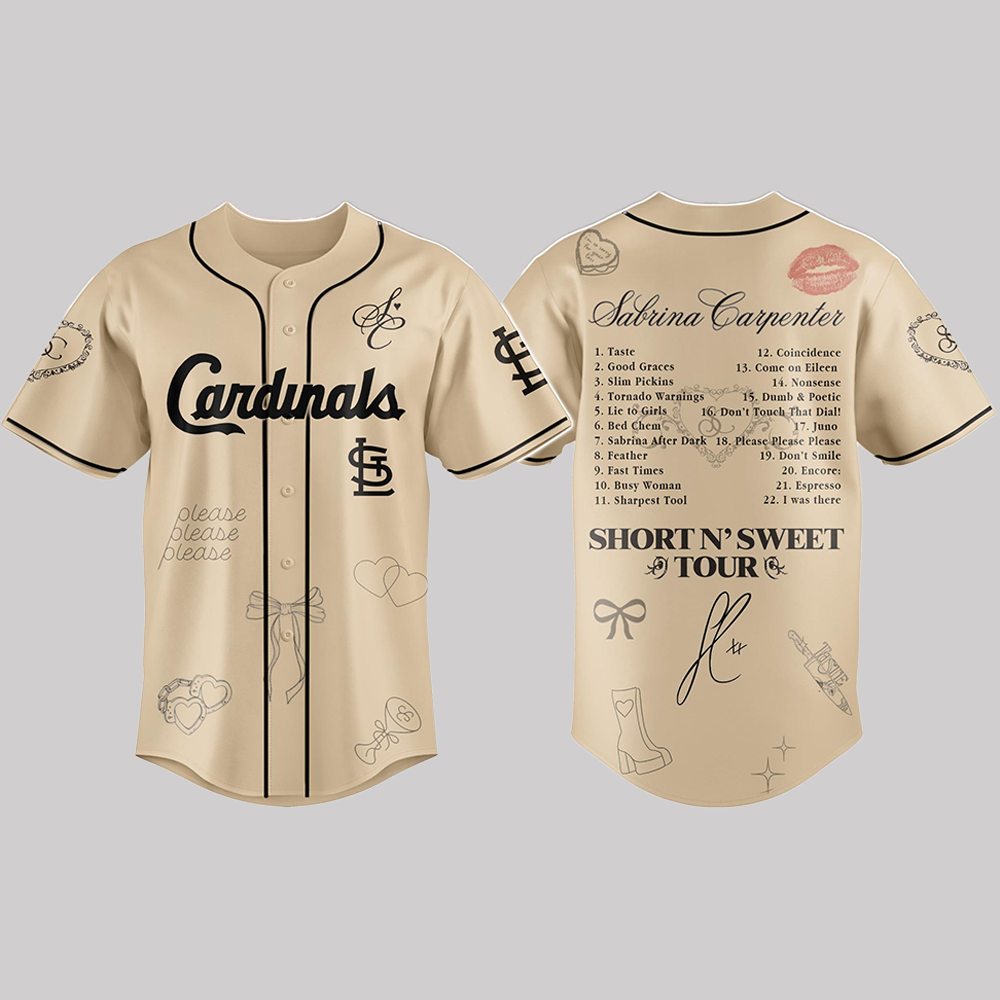 Cardinals x Sabrina Carpenter Short n’ Sweet Tour Jersey 2025