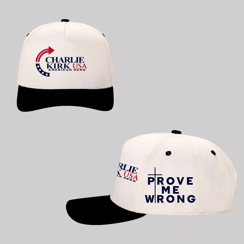 Charlie Kirk USA American Hero Prove Me Wrong Hat - Clothingus Diamond