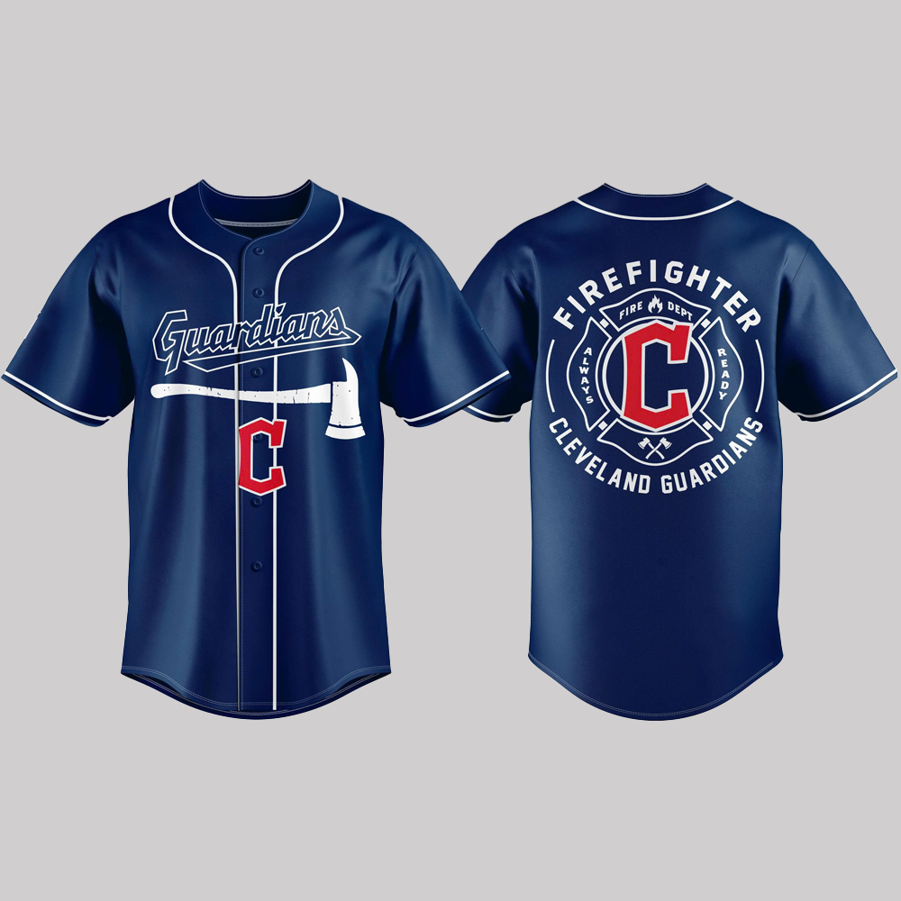 Cleveland Guardians Firefighter Application 2025 Jersey