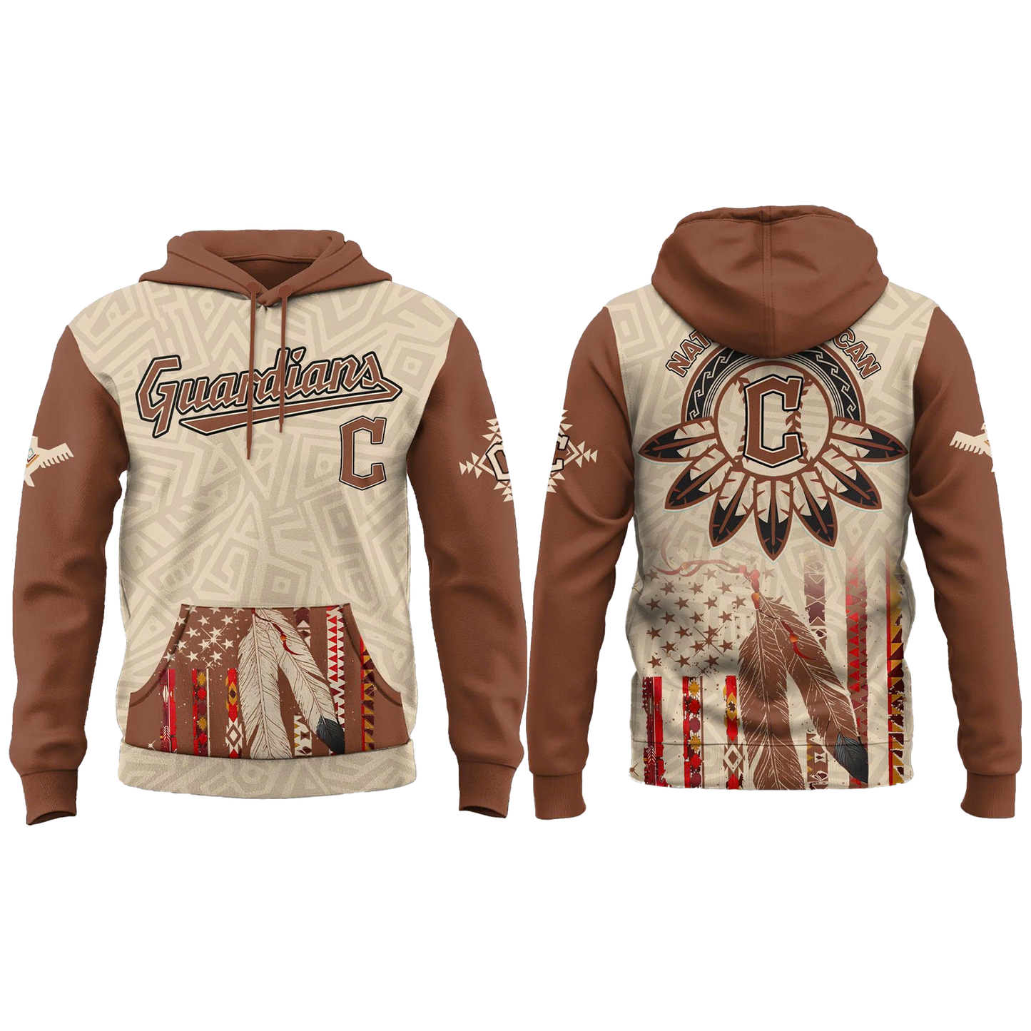 Cleveland Guardians x Native American Heritage 2025 Hoodie