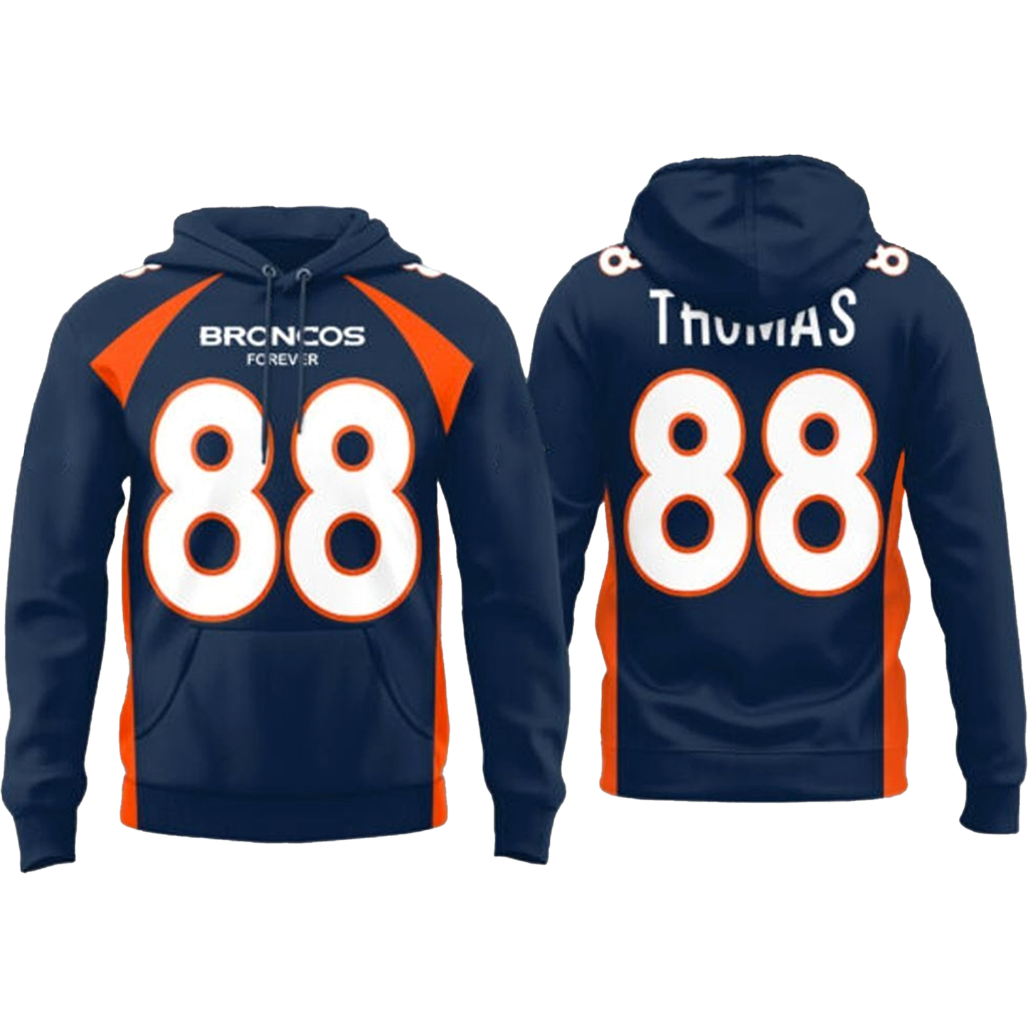Denver Broncos Thomas Forever 88 Hoodie