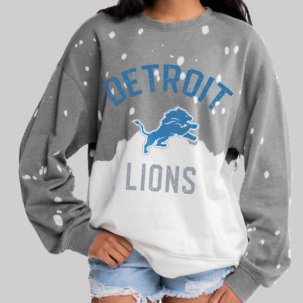 Detroit Lions Gameday Couture Gray Sweatshirt