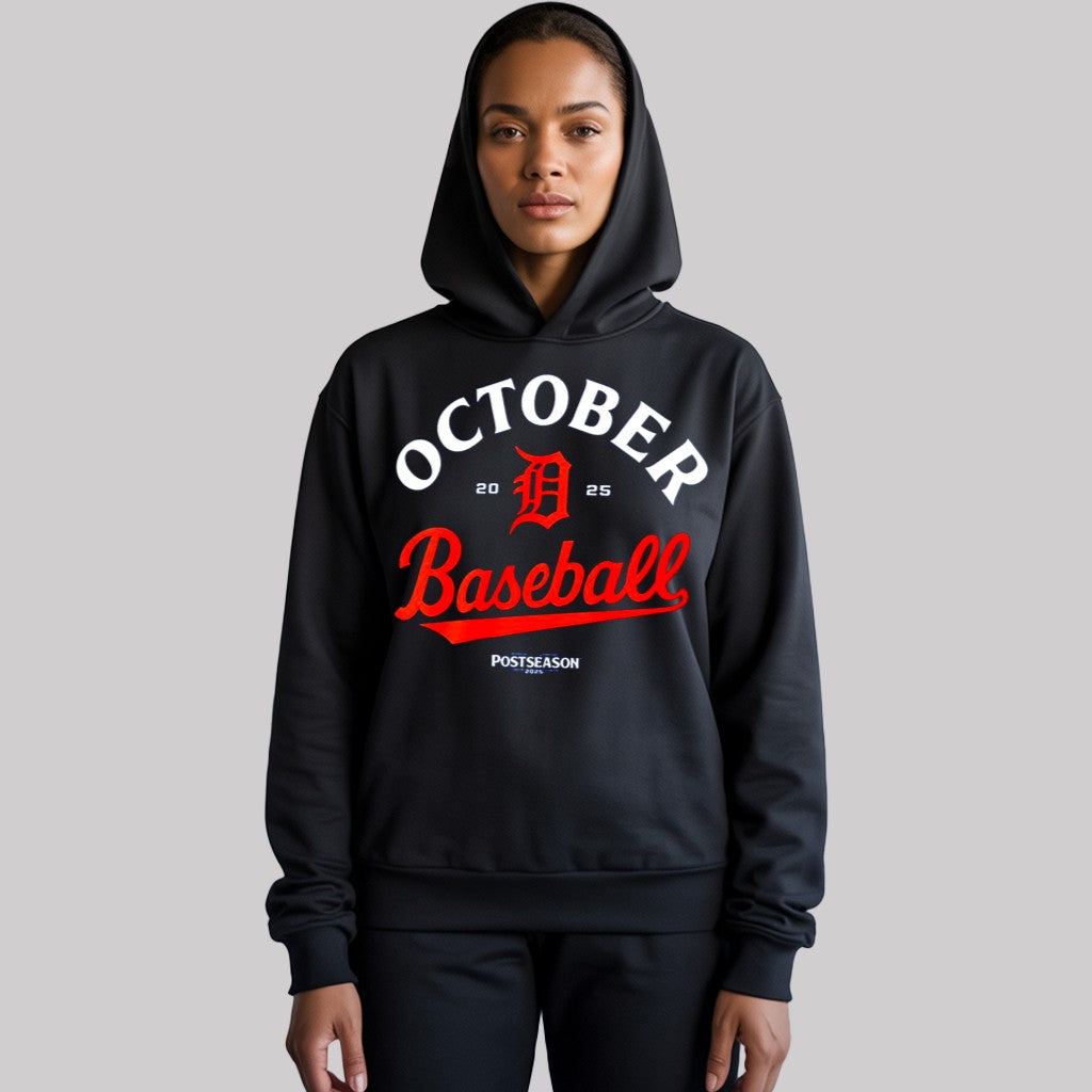 Detroit Tigers October Baseball Postseason Locker Room 2025 Shirt