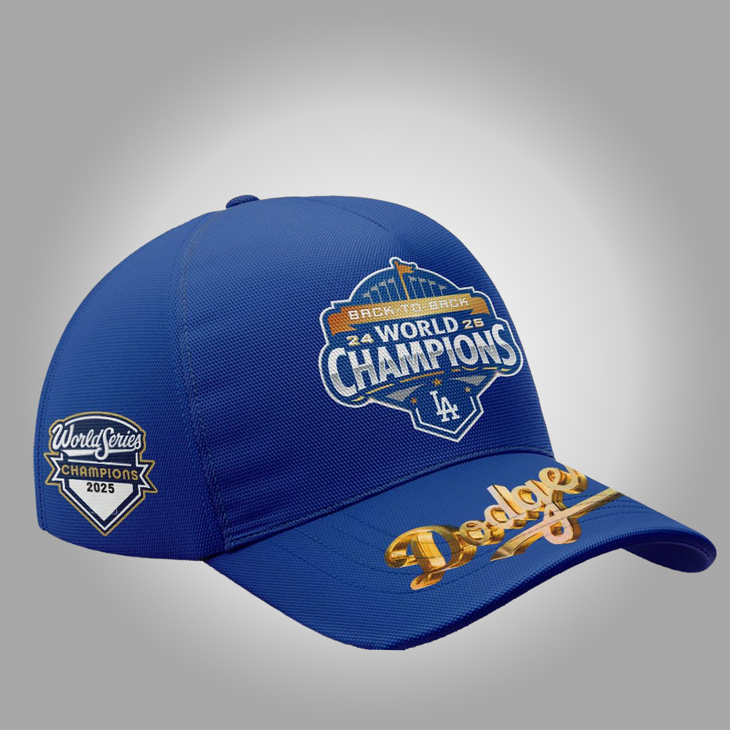 Dodgers Back To Back World Series 2025 Champions Classic Cap - Clothingus Diamond