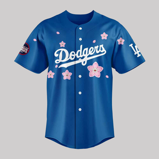 Dodgers Takashi Murakami Tokyo Blue Baseball 2025 Jersey