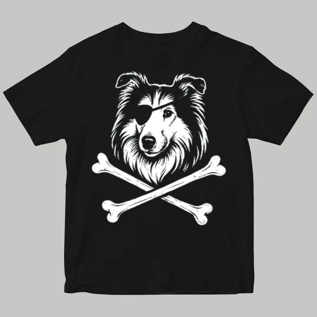 Dog Eye Patch Rev Pirate Reveille Flags Shirt