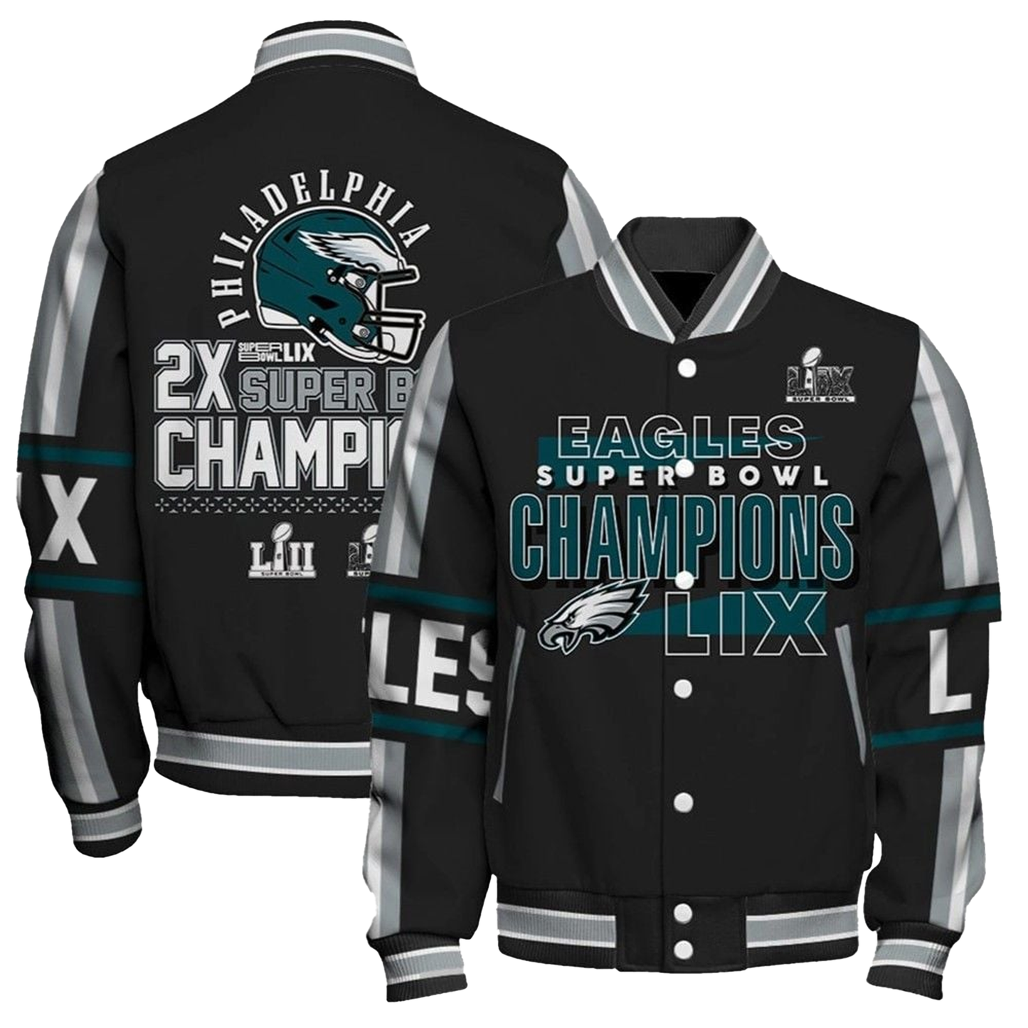 Eagles Super Bowl Champions LIX Varsity Jacket