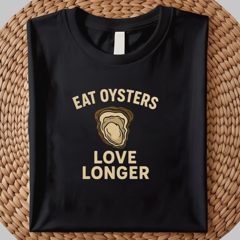 Eat Oysters Love Longer Tshirt 2025