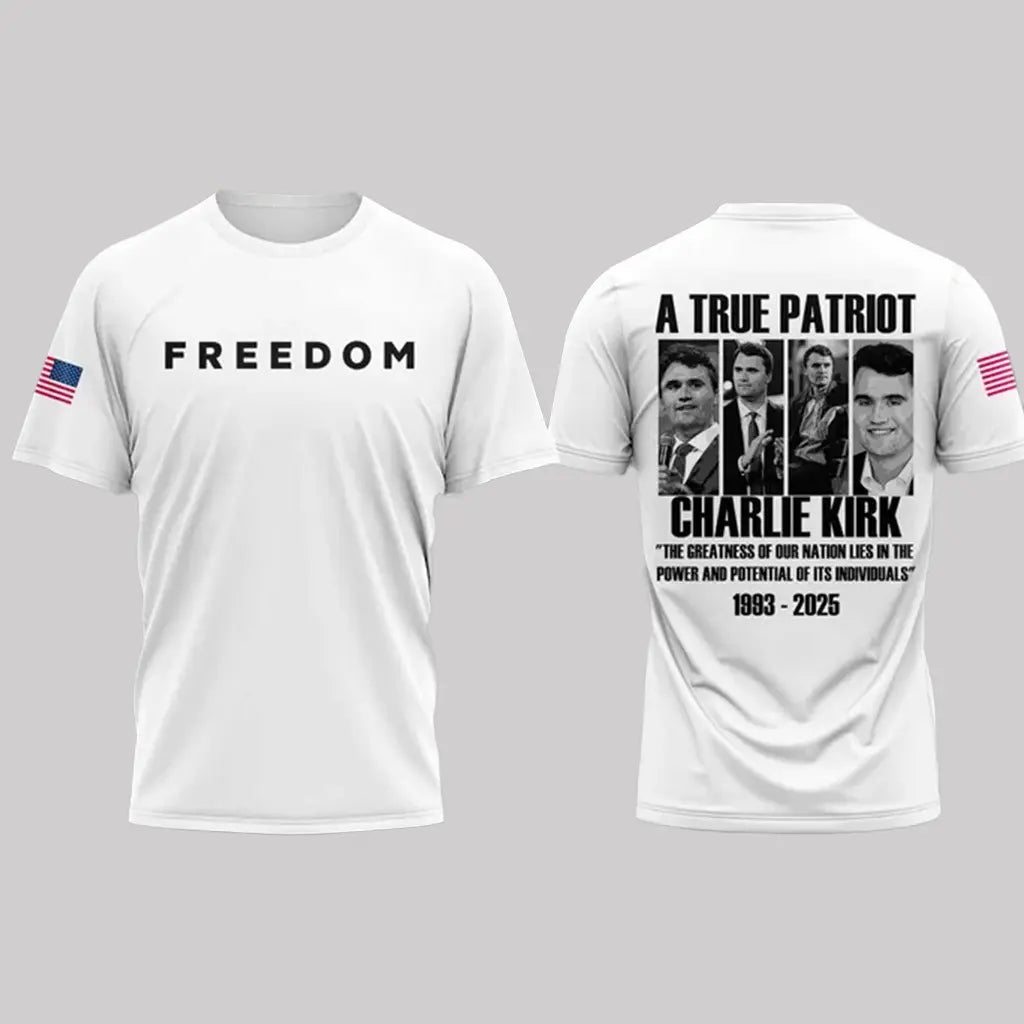 FREEDOM A True Patriot Charlie Kirk RIP 1993-2025 Shirt - Clothingus Diamond