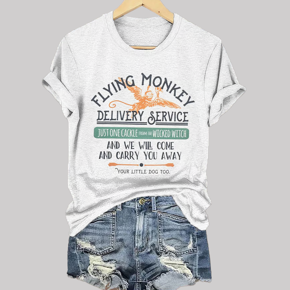 Flying Monkey Delivery Service Halloween shirt 2025