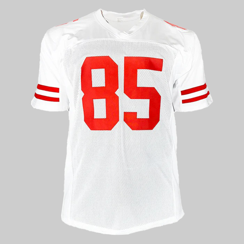 George Kittle Signed San Fancisco White Football Jersey 2025