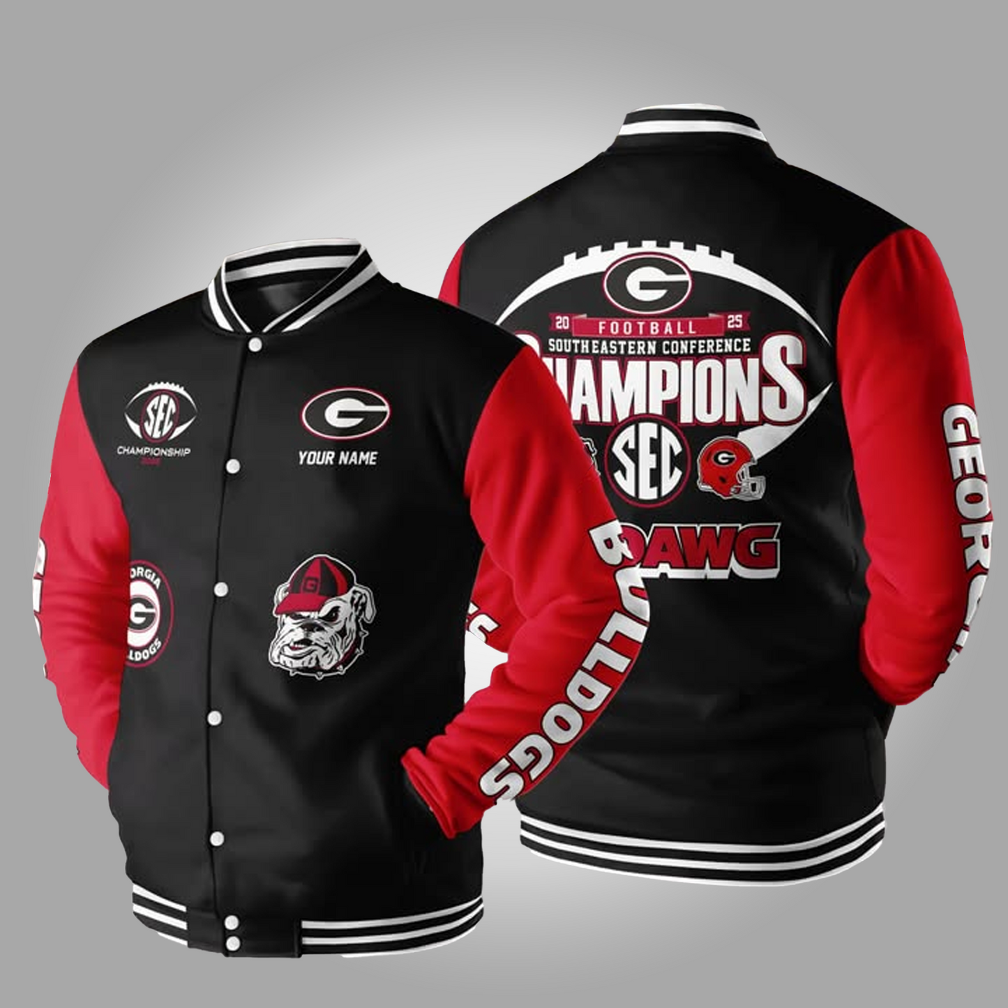 Georgia Bulldogs 2025 SEC Champions Jacket Clothingus Diamond