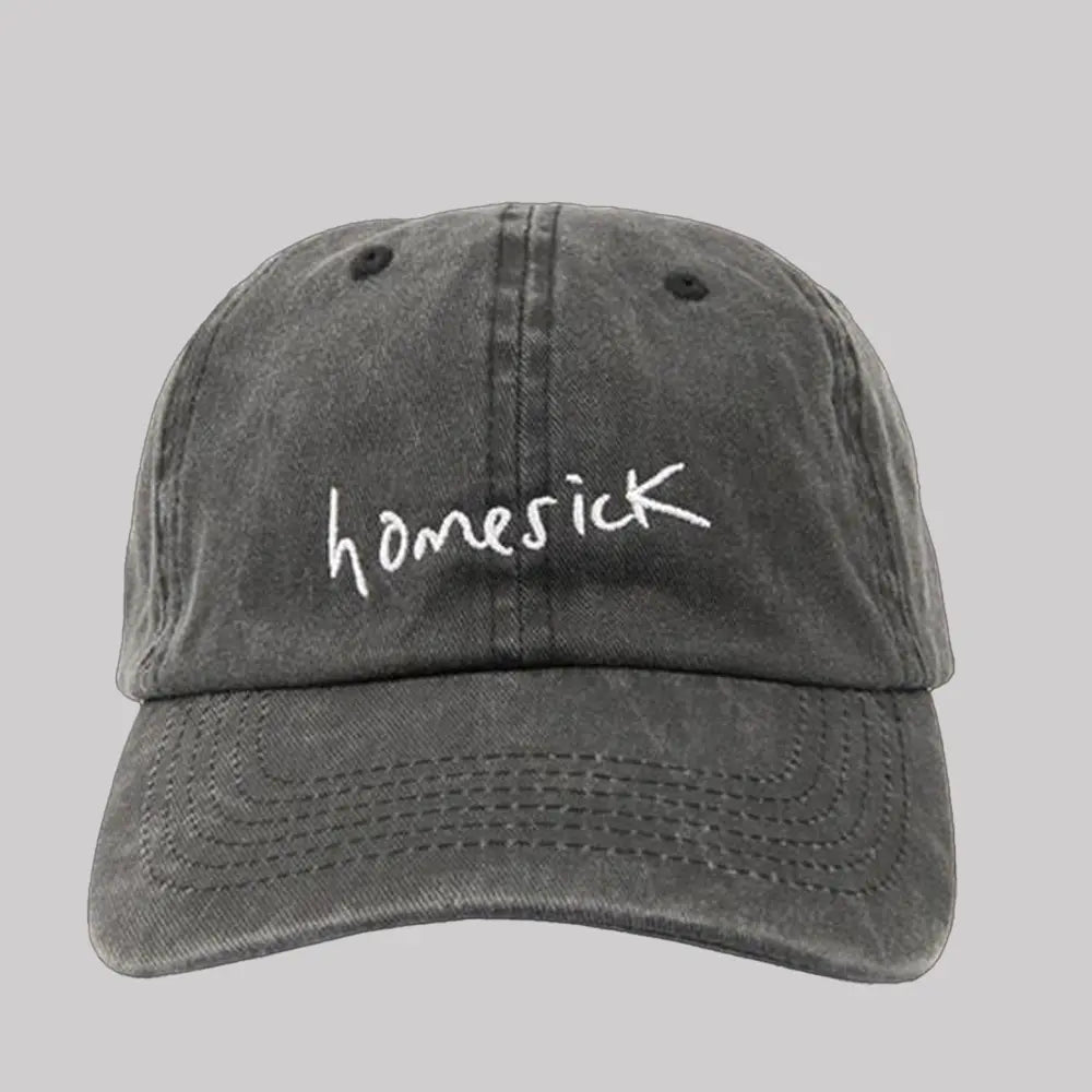 Gracie Abrams Homesick Washed Black Dad Hat 2025 - Clothingus Diamond