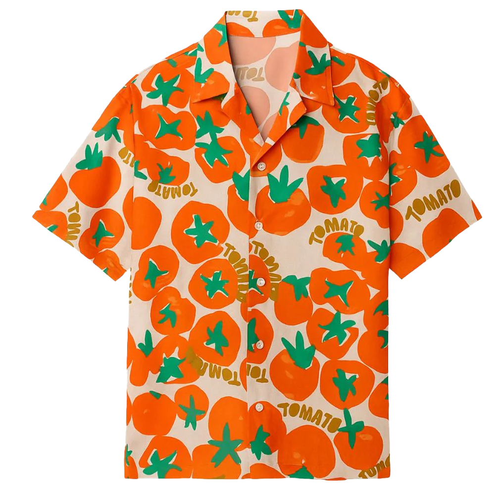 Great British Bake Off Noel Fielding Tomato Hawaiian Shirt - Clothingus Diamond