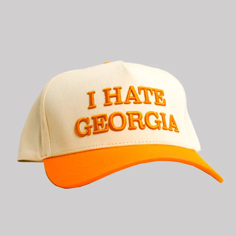 I Hate Georgia Orange Hat - Clothingus Diamond