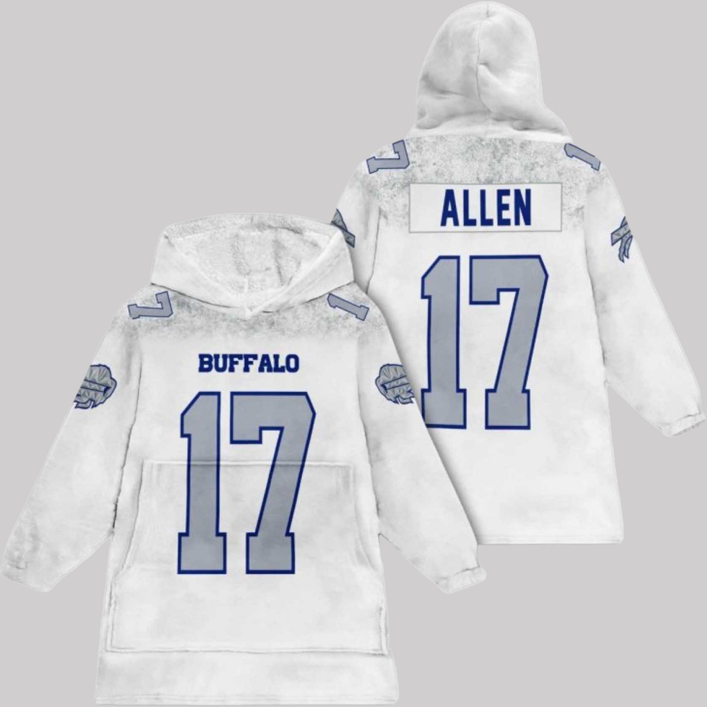 Josh Allen Bills Rivalries Cold Front Unisex Blanket Hoodie