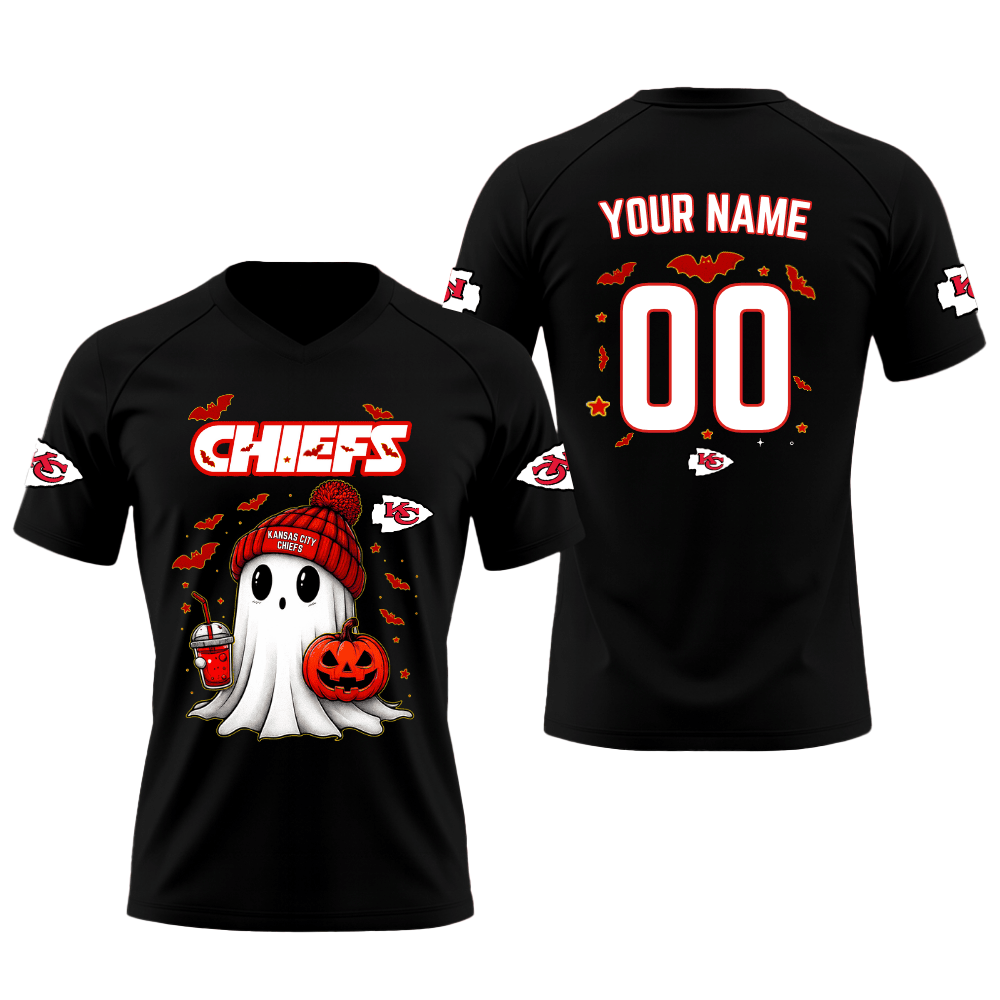 Kansas City Chiefs - Chief Among The Bats Halloween Black 2025 Jersey