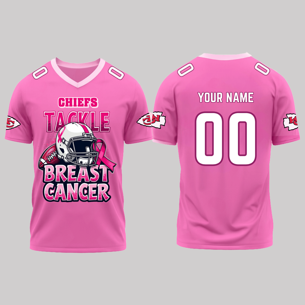 Kansas City Chiefs Tackle Breast Cancer Giveaway Jersey 2025