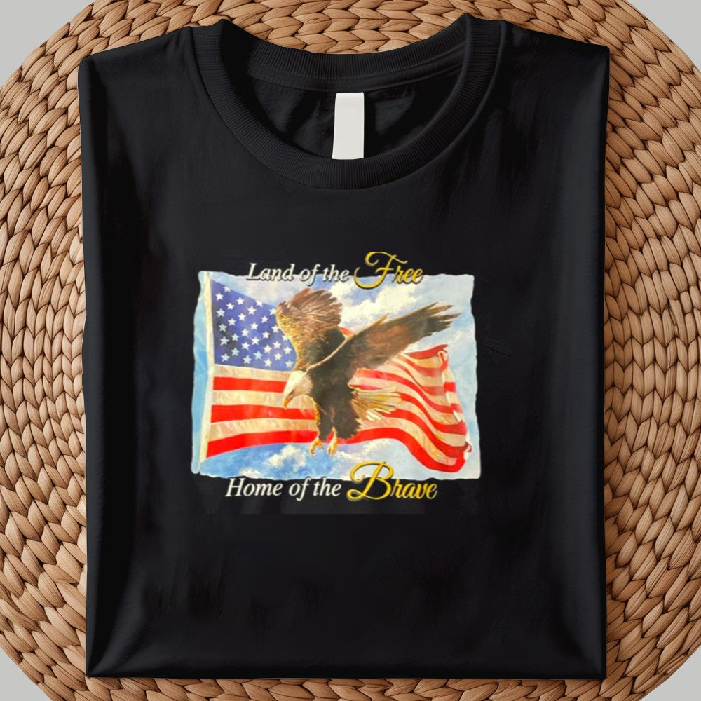 Land Of The Free Home Of The Brave Regarding the Charlie Kirk case Shirt