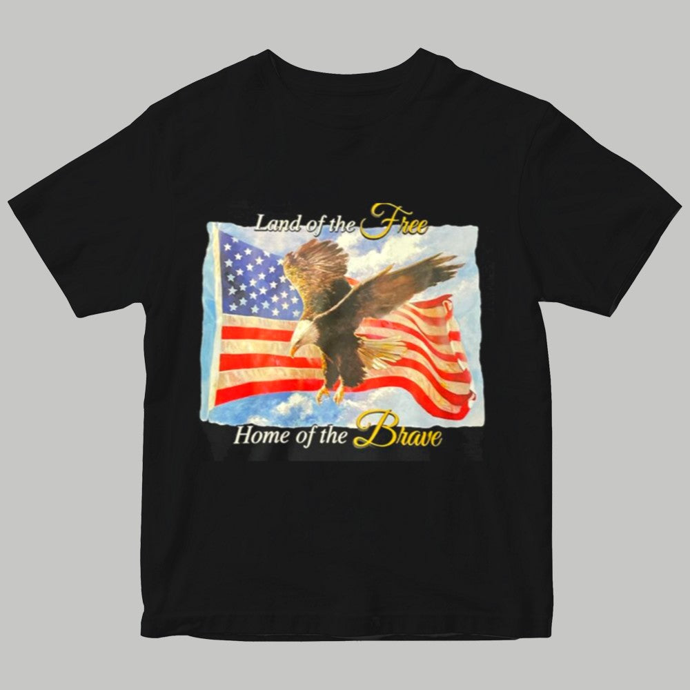 Land Of The Free Home Of The Brave Regarding the Charlie Kirk case Shirt