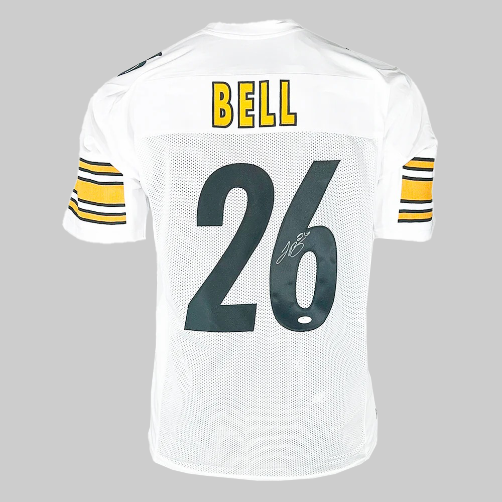 Le'Veon Bell Signed Pittsburgh White Football Jersey 2025