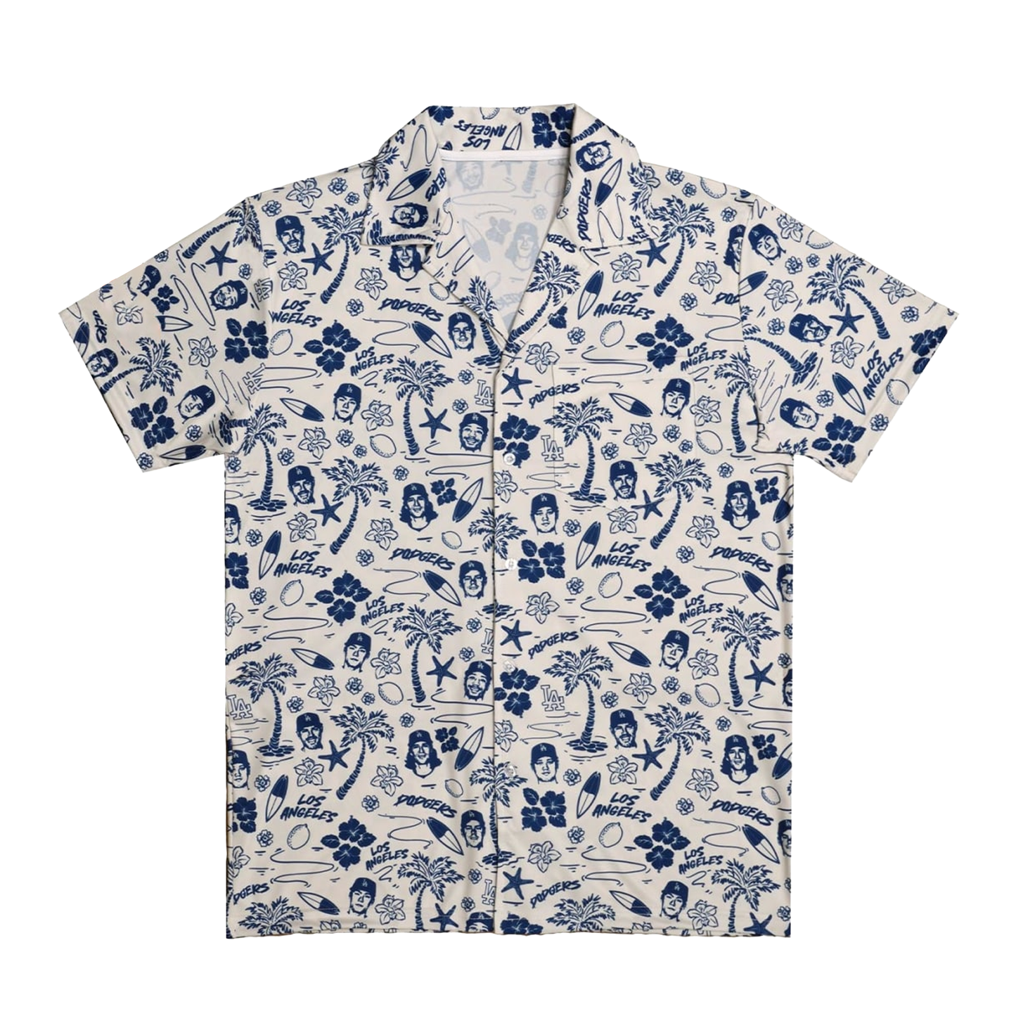 Los Angeles Dodgers Hawaiian Night Shirt
