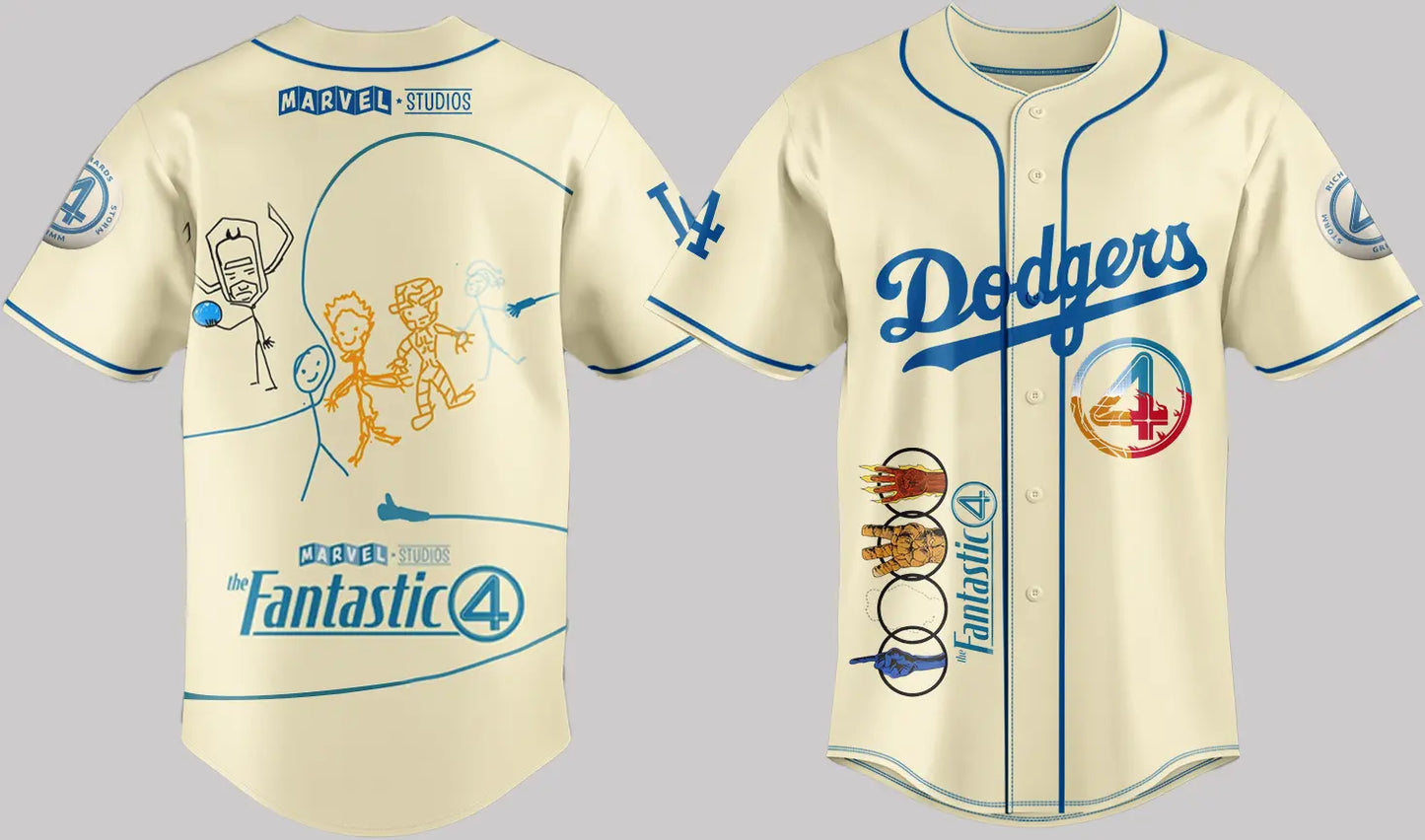 Los Angeles Dodgers x The Fantastic Four 2025 jersey - Clothingus Diamond