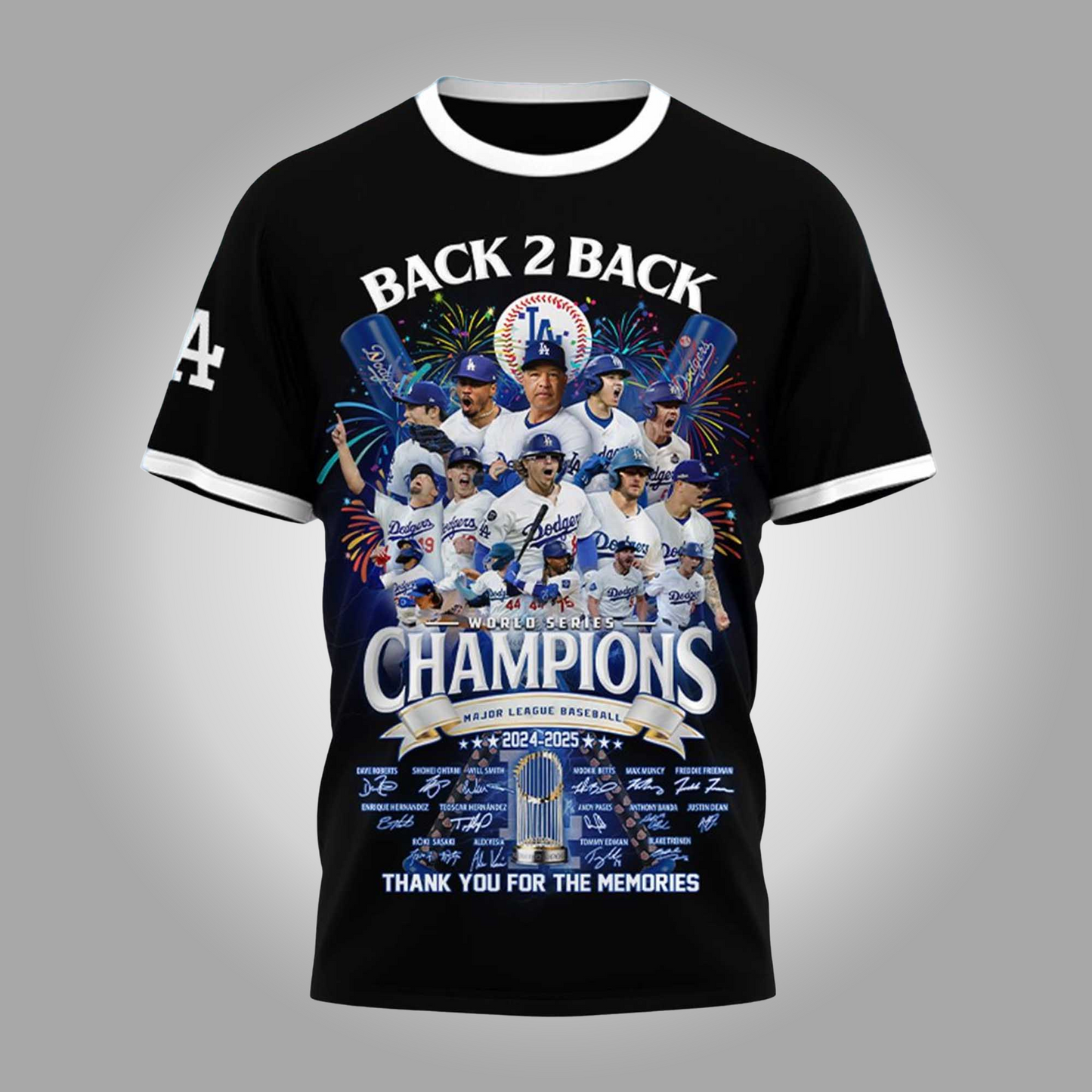 Los Angers Dodgers World Series 2024 2025 Back 2 Back Champions Shirt - Clothingus Diamond