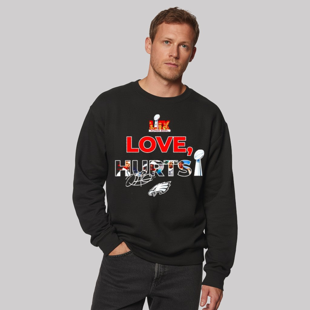 Love Jalen Hurts Super Bowl LIX Eagles Signature Shirt