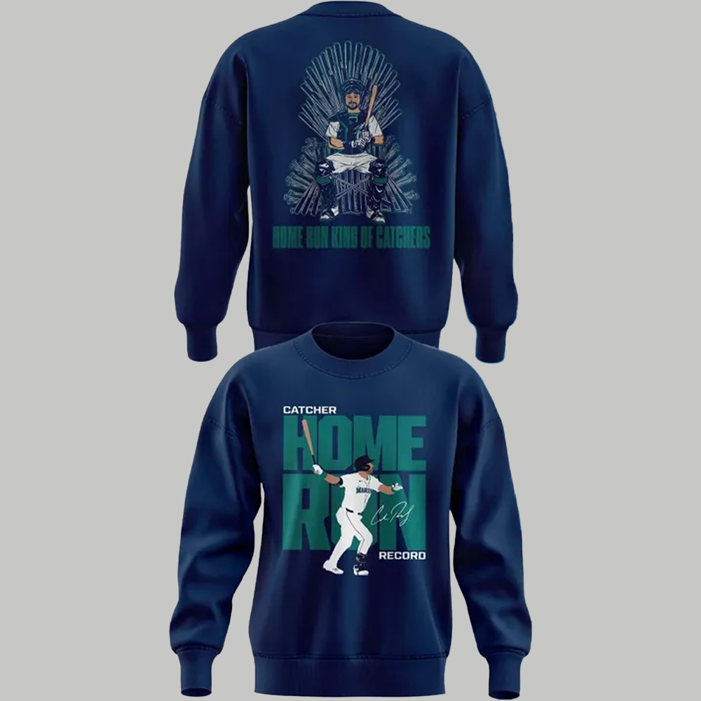 Mariners Cal Raleigh's Catcher Home Run Record Shirt
