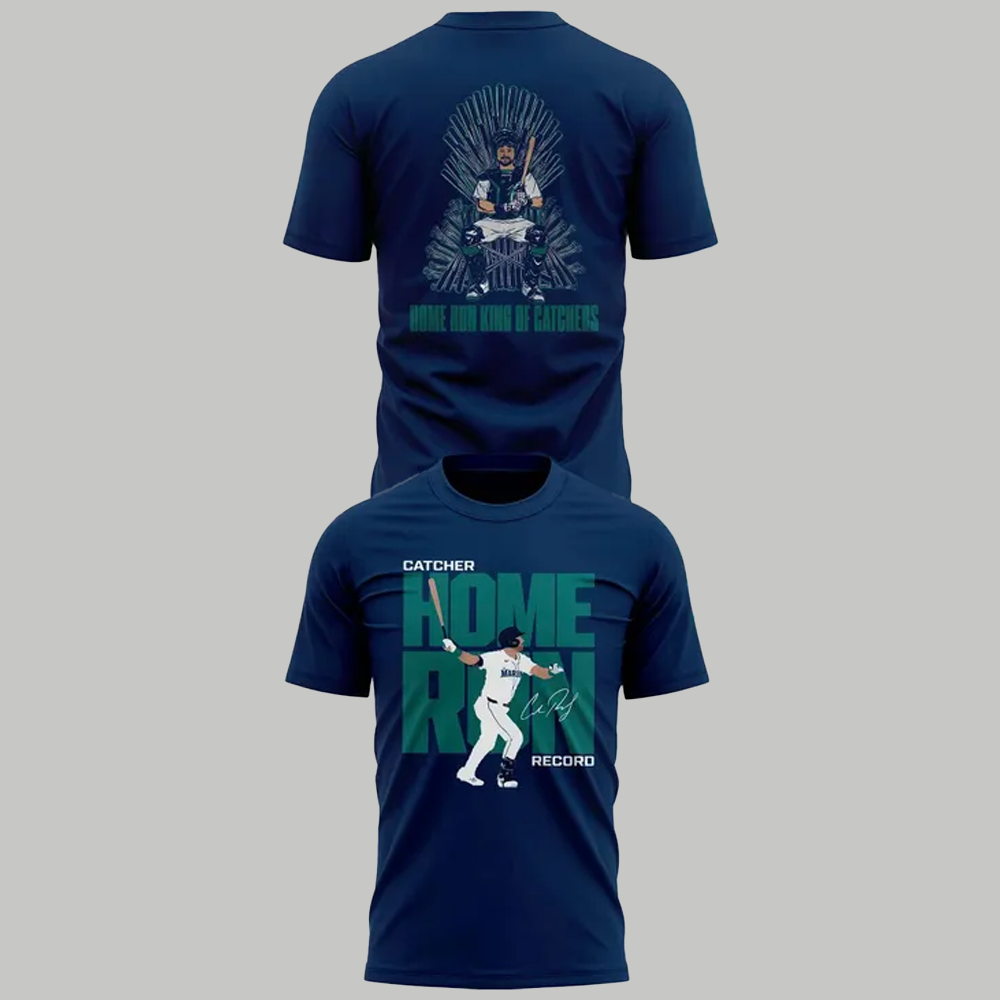 Mariners Cal Raleigh's Catcher Home Run Record Shirt